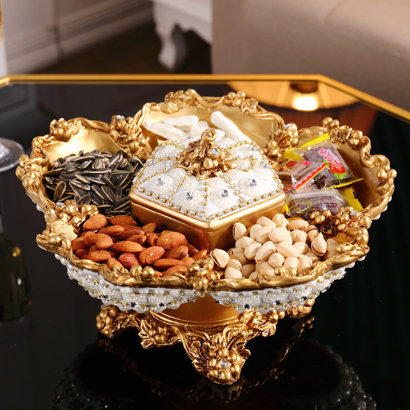 European-style High-end Fruit Compote Set Multi-layer Household Dried Fruit Plate