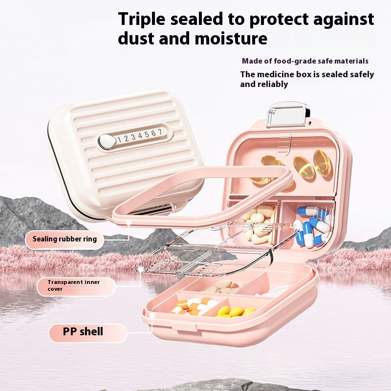 Pill Box Portable Three Meals A Day Portable Sealed Light-proof