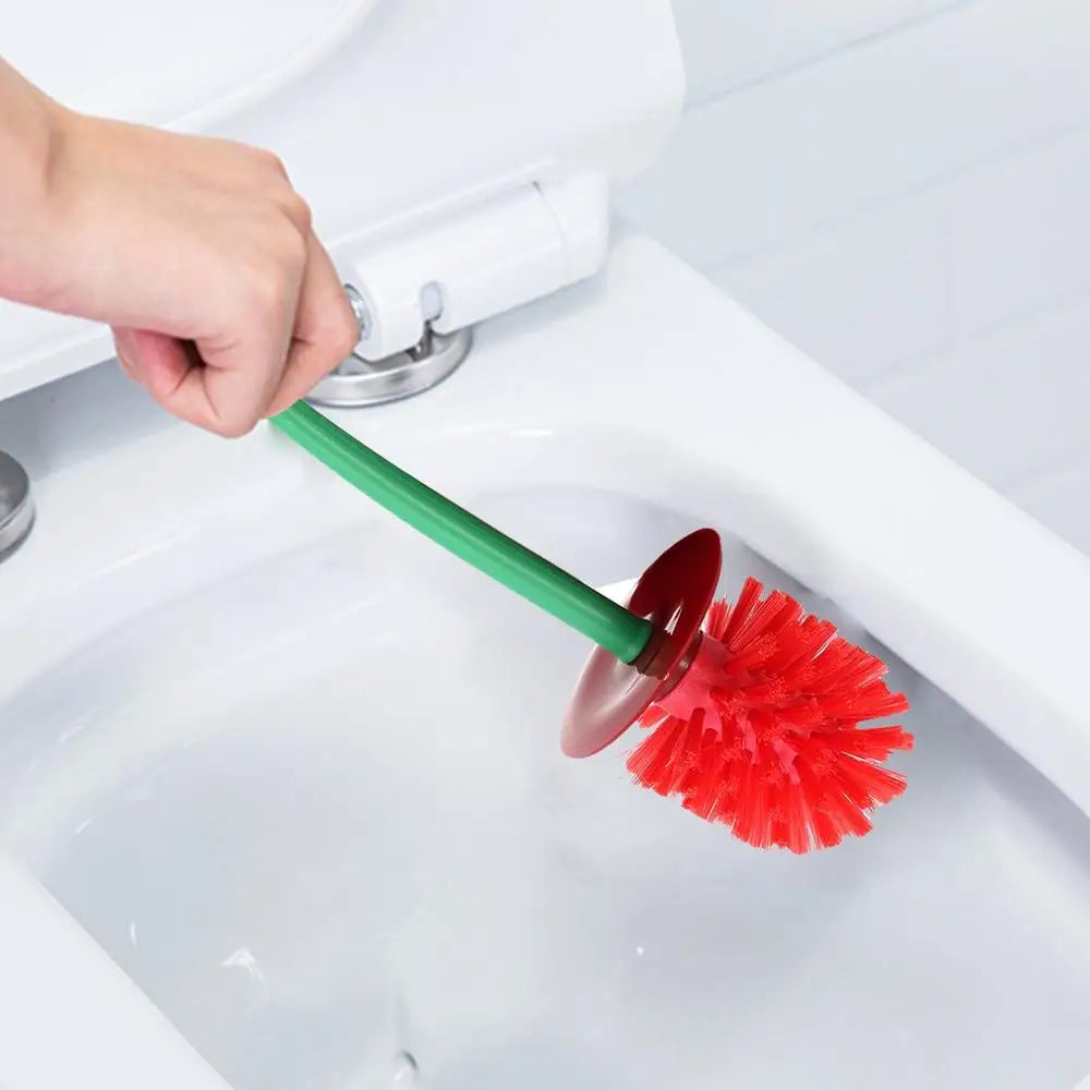 Cute Cherry Toilet Brush Holder Set Bathroom Lavatory Long Handle Toilet Bowl Brush Cleaner Cleaning Brush Bathroom Accessories