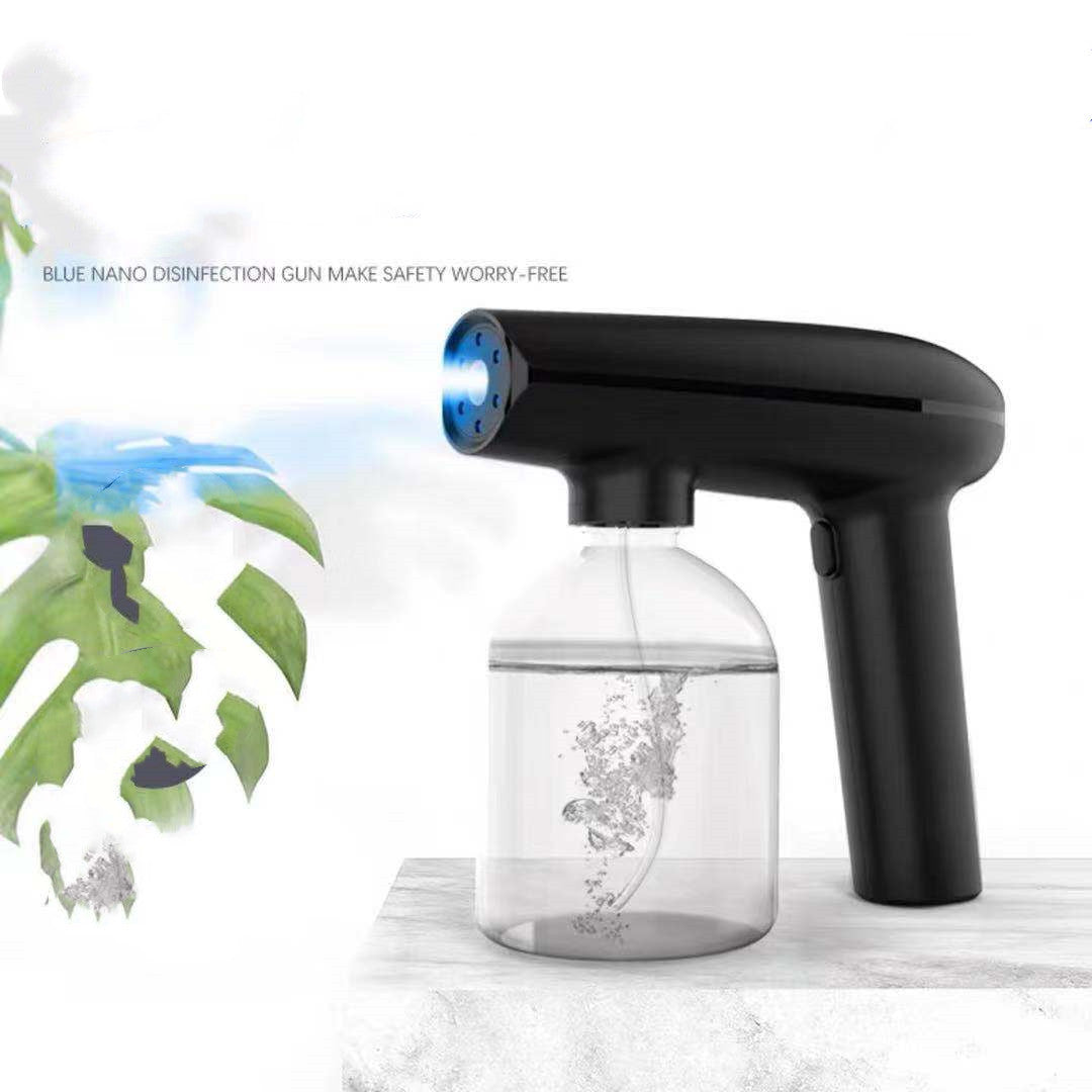 Electric Sanitizer Sprayer Handheld Blue Light Nano Steam Disinfection Spray Gun Home Car Wireless USB Humidifier Atomizer