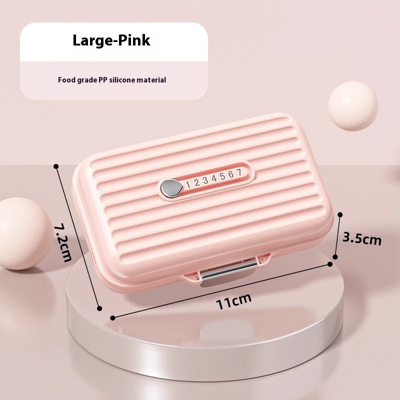 Pill Box Portable Three Meals A Day Portable Sealed Light-proof