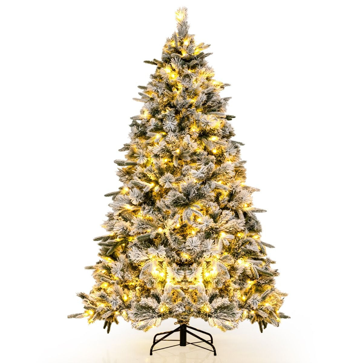 Albero Di Natale Artificiale Da 186Cm Con 250 Luci LED 752 Punte Di Ramo Miste, Albero Di Decorazione per Natale