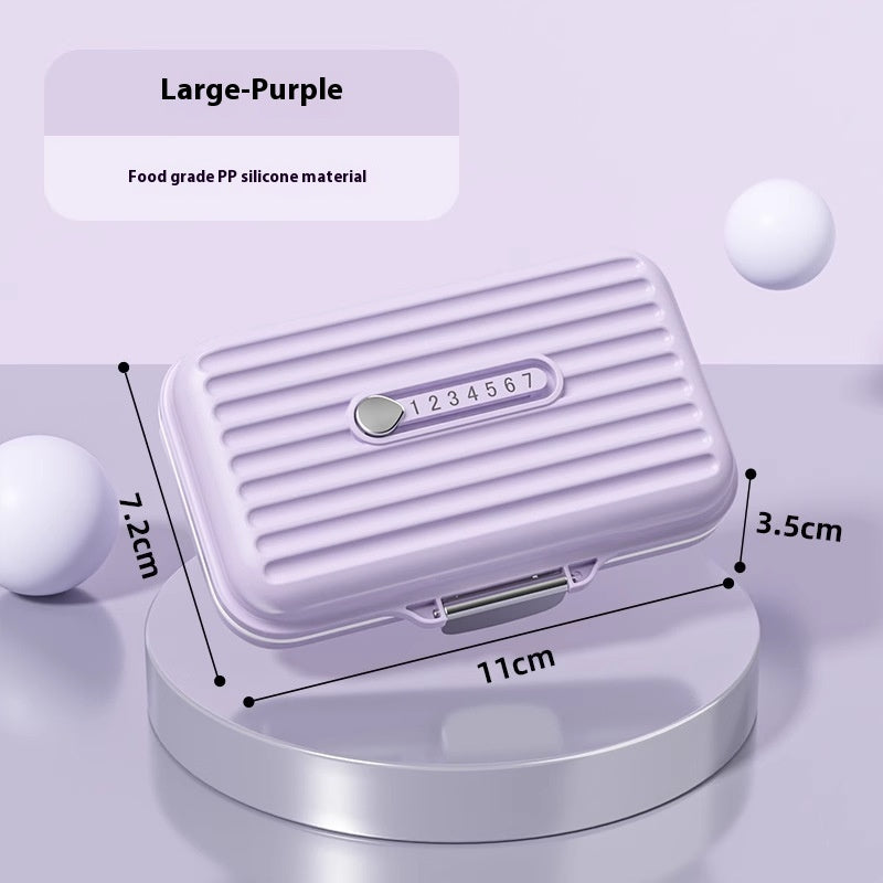 Pill Box Portable Three Meals A Day Portable Sealed Light-proof